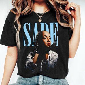 Vintage 90s Sade Music Fan T-Shirt, Retro Soul Concert Graphic Tee